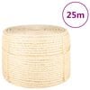 vidaXL Uže od 100 % sisala 10 mm 25 m