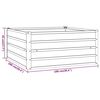 vidaXL Povi&scaron;ena vrtna gredica boja hrđe 100x100x45 cm čelik COR-TEN