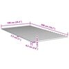 vidaXL Podnica za krevet 100 x 200 cm od masivne borovine