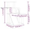 vidaXL Penjalica za mačke sa stupovima za grebanje krem 82 cm