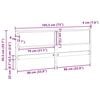 vidaXL Uzglavlje Ostalo Bijelo 180 cm Masivna borovina