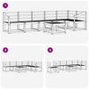 vidaXL Set vanjskih sofa 7 pcs Prirodna Čvrsto drvo akacije