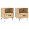 vidaXL Noćni ormarići 2 kom boja hrasta 40x35x47,5cm konstruirano drvo