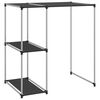 vidaXL Stalak za pohranu iznad perilice crni 87x55x90,5 cm željezni