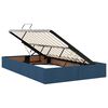 vidaXL Krevet s od storage s madracem Plava 120 x 200 cm Lažna koža