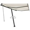 vidaXL Automatska tenda sa senzorom za vjetar LED 350x250 cm krem