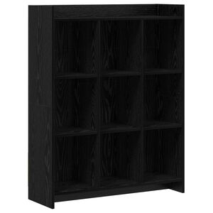vidaXL Police za knjige Crni hrast 87,5 x 30 x 111 cm