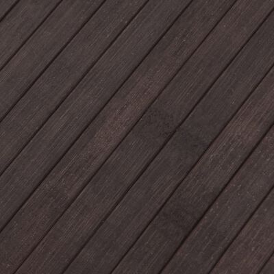 vidaXL Tepih pravokutni tamnosmeđi 80 x 500 cm od bambusa
