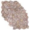 vidaXL Mozaik pločice Crvena 30 x 30 cm Mramor