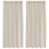 vidaXL Voile zavjesa 2 kom. Pijesak 175 x 140 cm Poliester