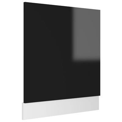 vidaXL Ploča za perilicu posuđa sjajna crna 59,5 x 3 x 67 cm iverica