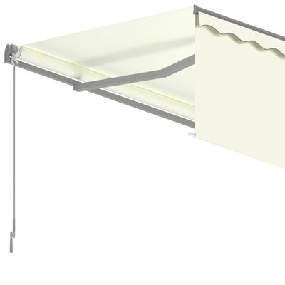 vidaXL Automatska tenda na uvlačenje s roletom 6 x 3 m krem