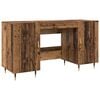 vidaXL Stol s policom Staro drvo 140 x 50 x 75 cm Konstruirano drvo