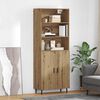 vidaXL Highboard Umjetnički hrast 69,5 x 34 x 180 cm