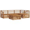 vidaXL Set vanjskih sofa 5 pcs Prirodna Čvrsto drvo akacije
