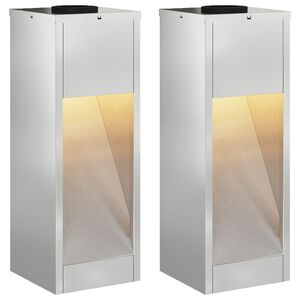 vidaXL Solarna LED svjetiljka za stazu 2 kom. Topla bijela