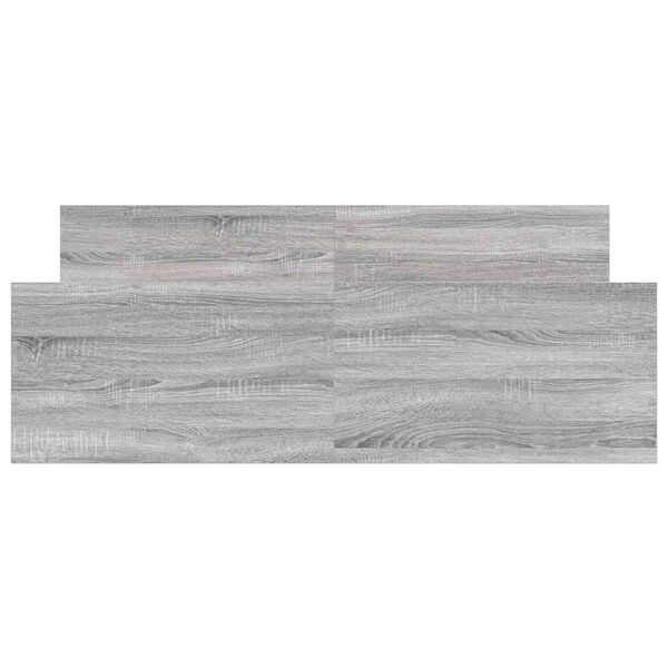 vidaXL Okvir kreveta s uzglavljem i podnožjem boja hrasta 135x190 cm