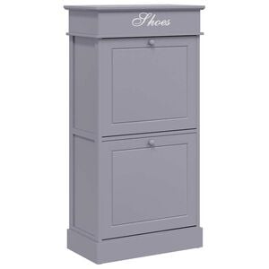 vidaXL Ormarić za cipele sivi 50 x 28 x 98 cm od drva paulovnije