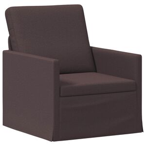vidaXL Jednokrevetni Sofa Tamno smeđa 70 x 81 x 82 cm Tkanina