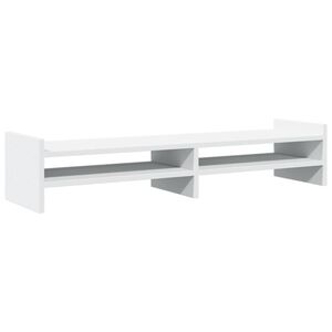 vidaXL Stalak za monitor bijeli 100x27x20 cm od konstruiranog drva