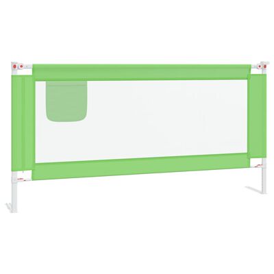 vidaXL Sigurnosna ograda za dječji krevet zelena 180 x 25 cm tkanina