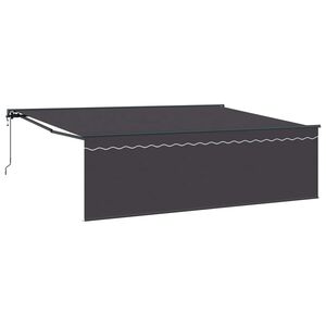 vidaXL Povlačivi tende Antracit 450 &times; 350 cm Poliester i aluminij