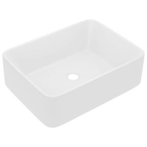 vidaXL Luksuzni umivaonik mat bijeli 41 x 30 x 12 cm keramički