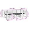 vidaXL Set vanjskih sofa 7 pcs Prirodna Čvrsto drvo akacije