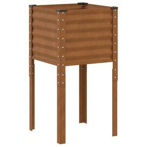 vidaXL Vrtna žardinjera 45x45x88 cm Čelik otporan na vremenske uvjete