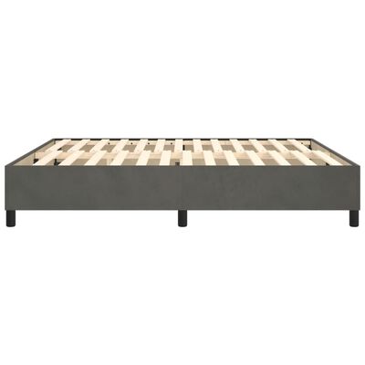 vidaXL Okvir za krevet tamnosivi 160x200 cm baršunasti