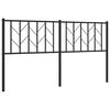 vidaXL Metalno zamjensko uzglavlje crno 160 cm