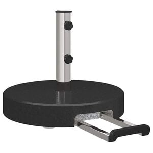 vidaXL Baza za suncobran Crna &Oslash; 45 x 37.5 cm Granit