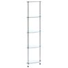 vidaXL Police s 5 razina prozirne 30 x 30 x 130 cm od kaljenog stakla