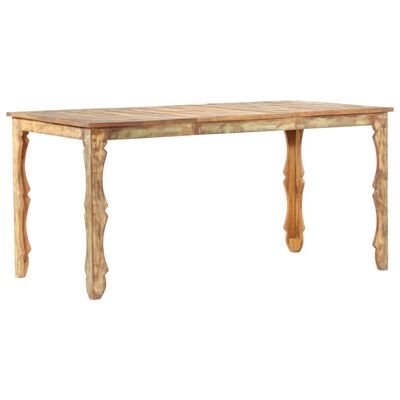 vidaXL Blagovaonski stol od masivnog obnovljenog drva 160 x 80 x 76 cm