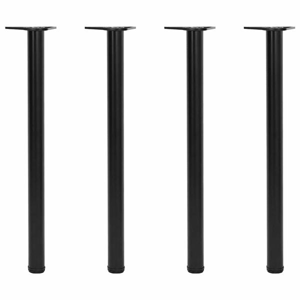 4 noge za stol podesive visine crne 870 mm
