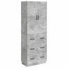 vidaXL Set ormara 2 pcs Betonska siva 66 x 34,5 x 87 cm