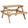 vidaXL Stol za piknik od bambusa 120 x 120 x 78 cm
