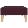 vidaXL Dvosjed na razvlačenje od tkanine s tabureom ljubičasti