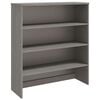 vidaXL Gornji element za komodu HAMAR svjetlosivi 90x30x100cm borovina