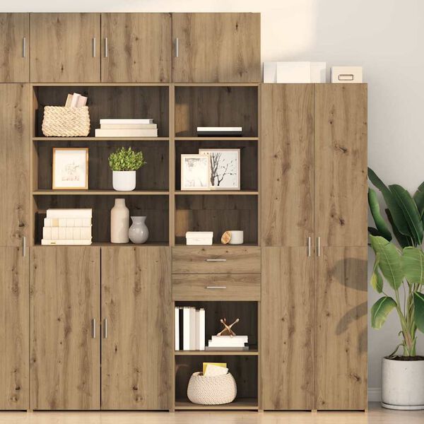 vidaXL Highboard Umjetnički hrast 50 x 42,5 x 225 cm Konstruirano drvo