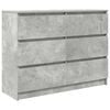 vidaXL Komoda beton siva 100x35x76 cm konstruirano drvo