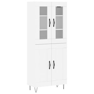 vidaXL Visoka komoda bijela 69,5x34x180 cm konstruirano drvo