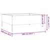 vidaXL Povi&scaron;ena vrtna gredica 100 x 100 x 41 cm od čelika COR-TEN