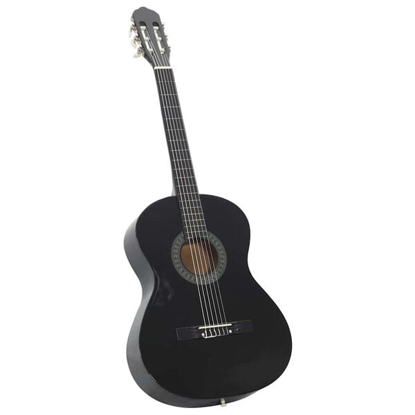 vidaXL Klasična gitara za početnike crna 4/4 39" od drva lipe
