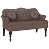vidaXL Chesterfield klupa Smeđa 120.5 x 65 x 75 cm Lažna koža