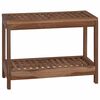 vidaXL Stolić za kupatilo Prirodna 60 x 30 x 45 cm Čvrsto teak drvo