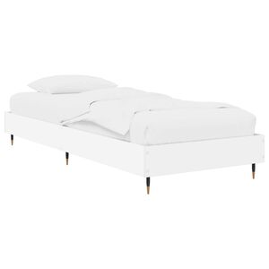 vidaXL Krevetna konstrukcija Bijela 80 x 200 cm Konstruirano drvo