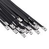 vidaXL Veza za kabel 25 kom. 4,6 x 450 mm Crna
