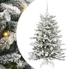 vidaXL Umjetno božićno drvce s nogom Bijelo 120 cm PE i PVC