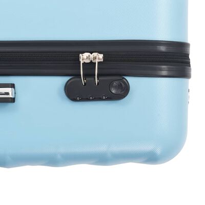 vidaXL 3-dijelni set čvrstih kovčega plavi ABS